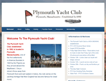 Tablet Screenshot of plymouthyachtclub.org